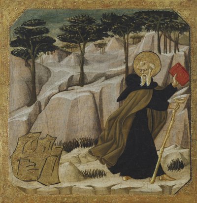 Sint Antonius Abt Verleid door Goud door Giovanni Di Ser Giovanni Guidi